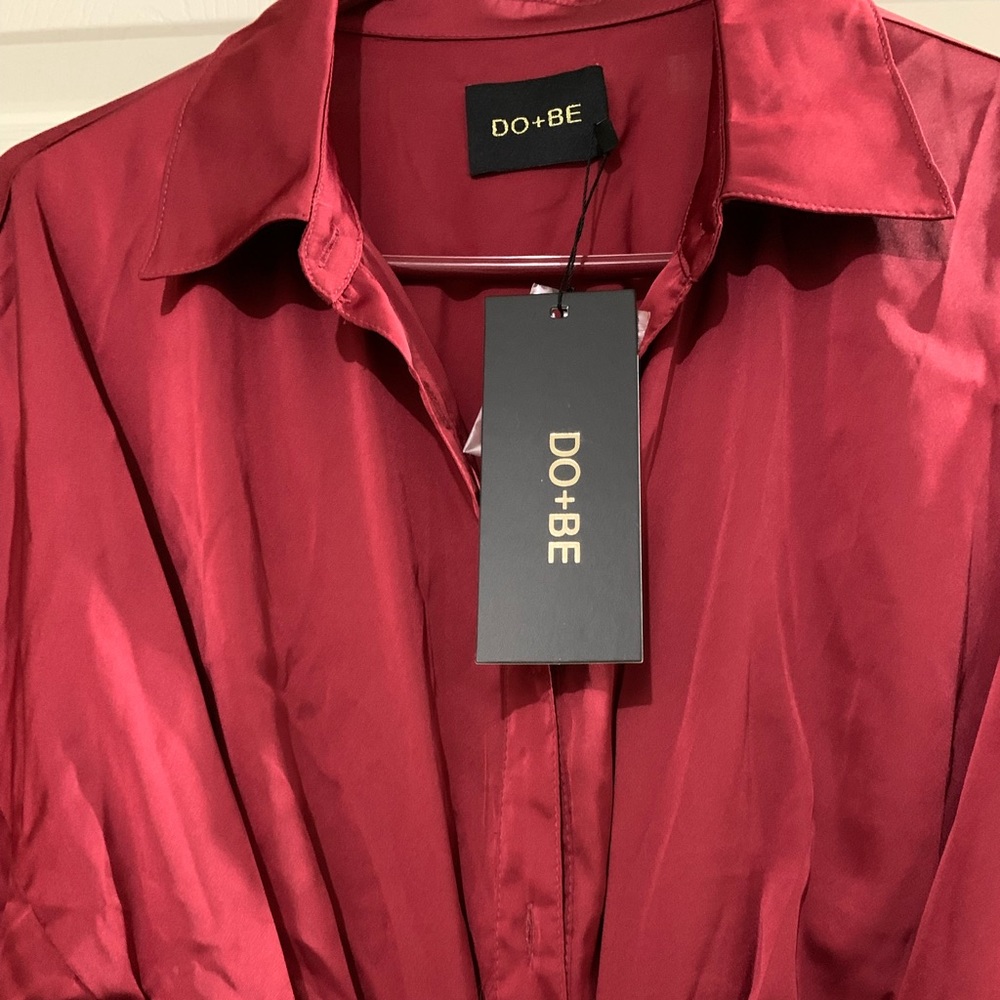 Rouched Shirt Dress